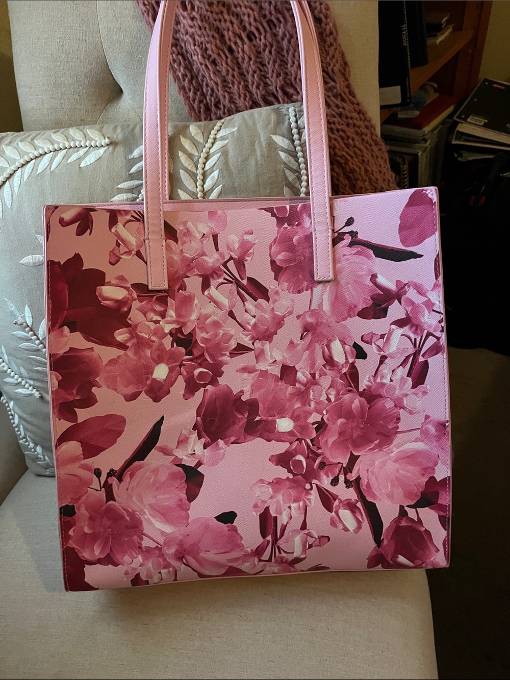 Ted Baker London Pink Floral Tote Bag